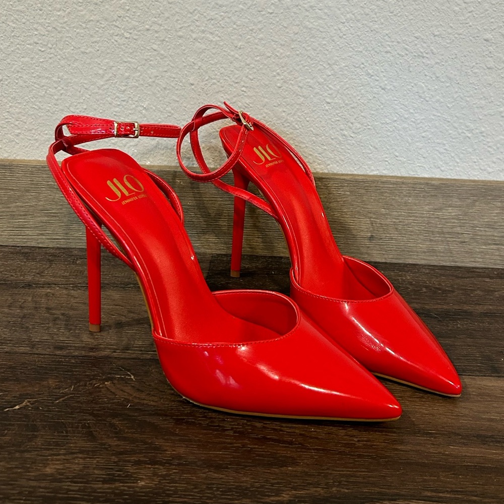 Jessica Simpson Red High Heels (Size 8.5)